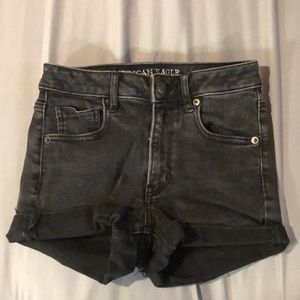 Black American Eagle Jean shorts